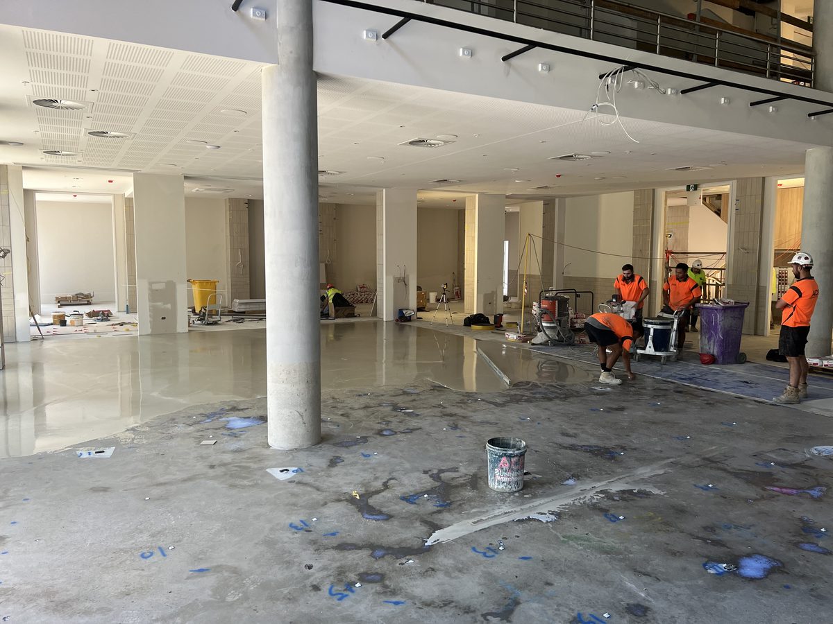 Mass floor levelling — whole level raised 15mm, Nunawading